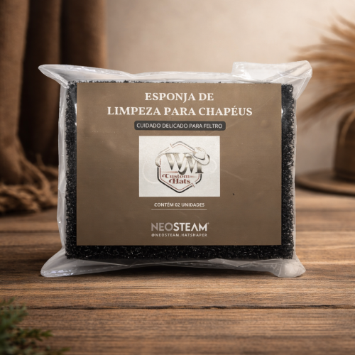 Esponja para Limpeza de Chapéus de Feltro e Pelos