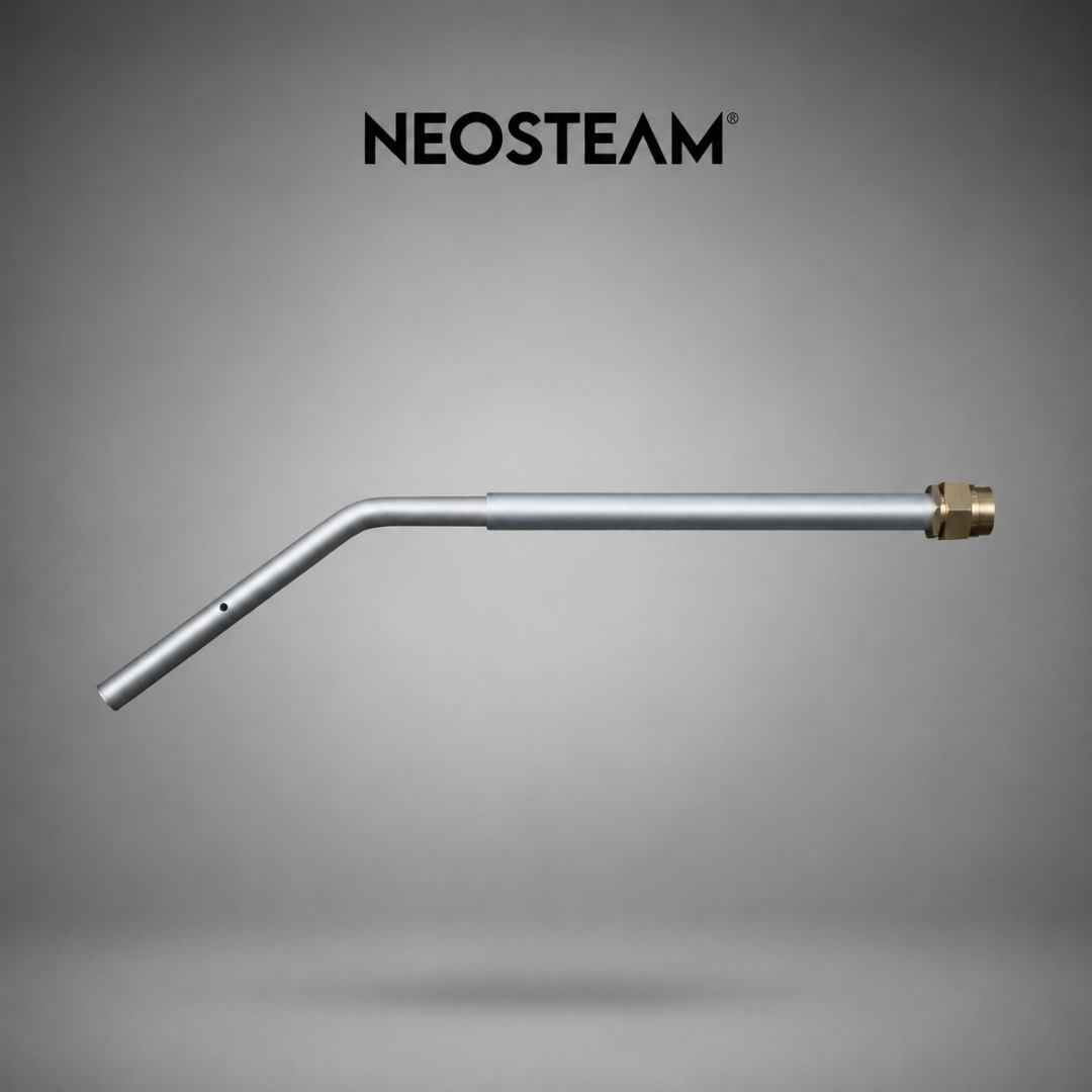 50 - NeoSteam Metal tubular tool with a bent left end and brass connector on the right, shown under the NEOSTEAM logo.