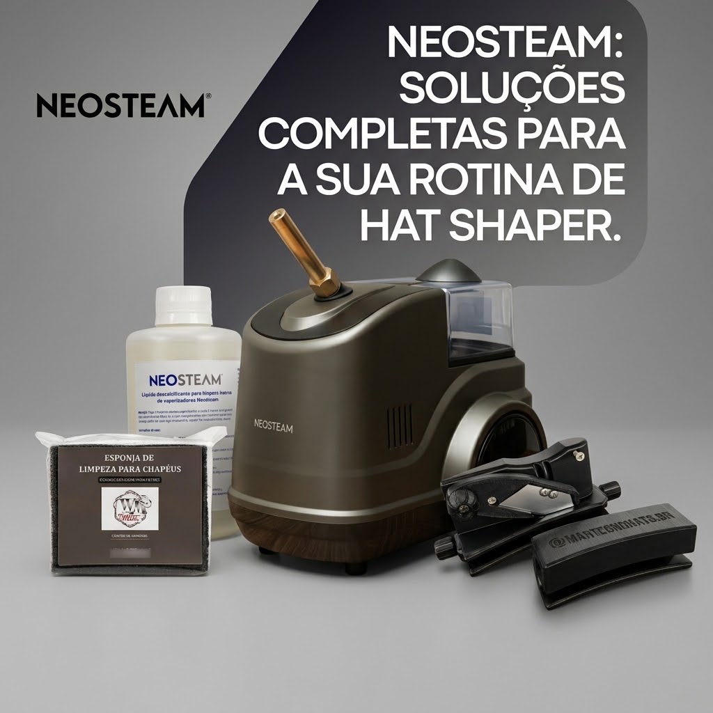 Kit  Neosteam Hat Shaper + Acessórios de Modelagem e Limpeza